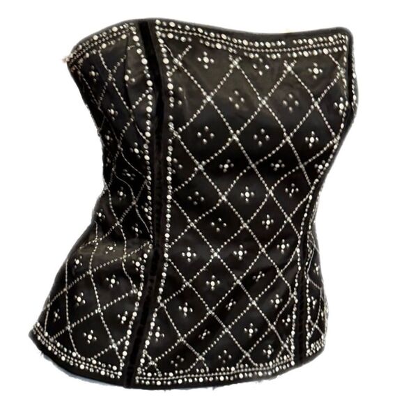 ‼️SALE‼️ White House Black Market Embellished Strapless Bustier Top - Picture 1 of 5